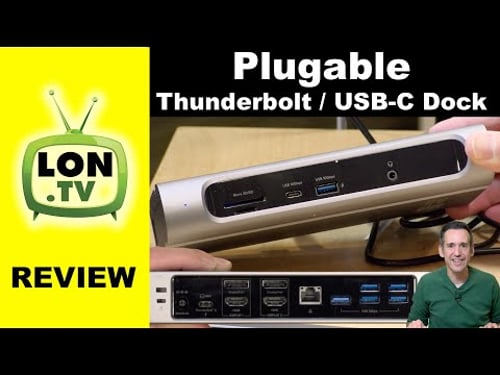 Plugable Thunderbolt AND USB-C Universal Combo Dock Review - Lots of Ports! TBT3-UDZ
