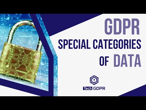 Understanding GDPR: 😎 Special CATEGORIES of DATA