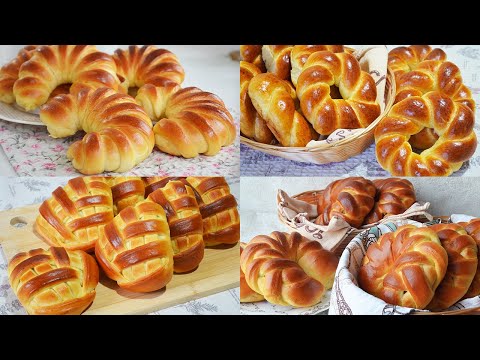 6 WAYS to form beautiful buns. Baking from yeast dough.| Tanya's kitchen