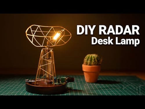 DIY Radar Desk Decor | LED Edison Lamp