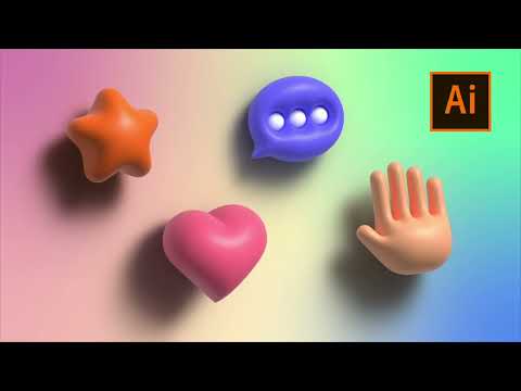 Adobe Illustrator 2022 New 3D Tool |XUYU Adobe Illustrator Tutorial