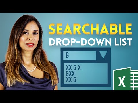 Searchable Drop Down List in Excel (Very Easy with FILTER Function)