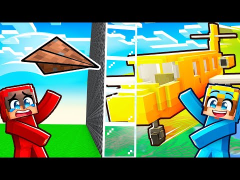 Nico vs Cash PLANE House Battle in Minecraft!