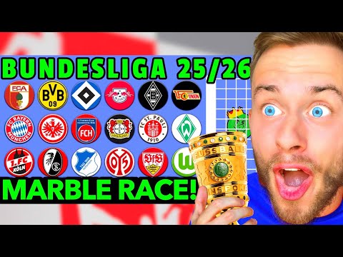 MARBLE RACE sagt die BUNDESLIGA 2025/26 voraus! 👀🏆 (zu wild!)