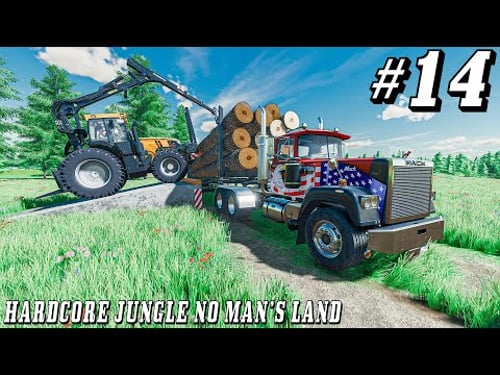 Building A Cow Posture & Buying a 200,000$ Truck on "Hardcore Jungle No Man's Land"
