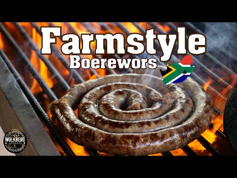 How to make Farmstyle Boerewors | Just Beef Sausage Recipe | Traditional South African Braai Sausage