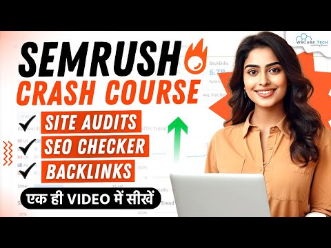 FREE - SEMRUSH Tutorial for Beginners (2024) | How to do Keyword Research & Site Audit - Full Course