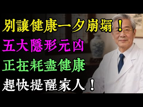 75歲是健康分水嶺!醫師警告:五大隱形元凶正在偷光你的「健康儲備」,最後一項多數人天天在做!