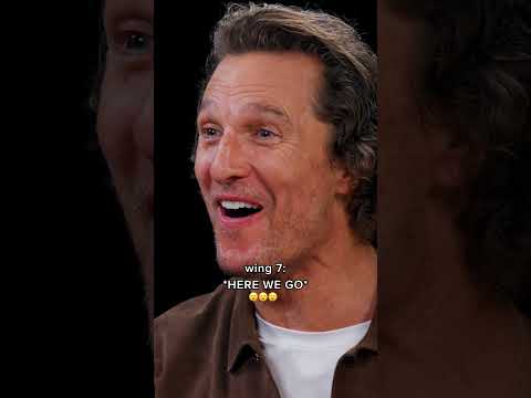 Matthew McConaughey's reaction to every wing on Hot Ones 🔥