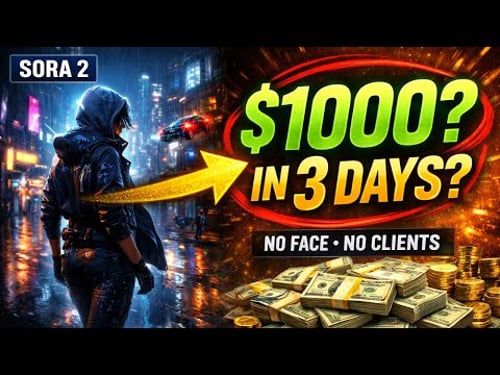 I Turned Sora 2 Videos Into $1,000 in 3 Days (No Face, No Clients)