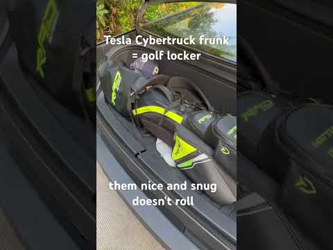 Tesla Cybertruck funk = golf locker