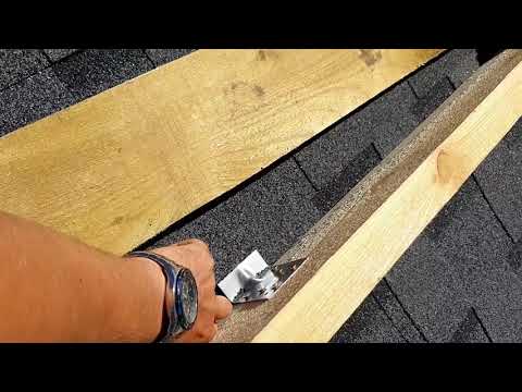 Подмостья для мягкой черепицы. Монтаж