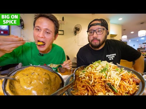 Shiitake Mushroom Biryani!! Vegetarian INDIAN FOOD in Singapore - w/ Chef Bjorn Shen!!