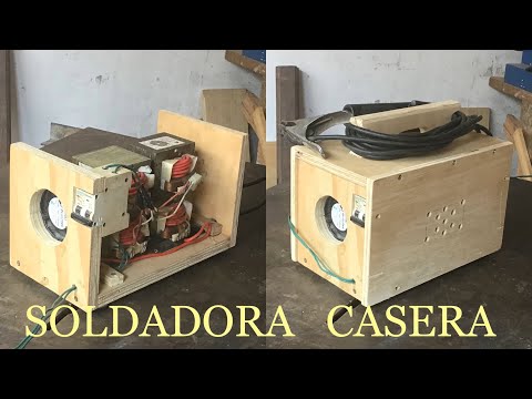 Homemade welder with 4 microwave transformers