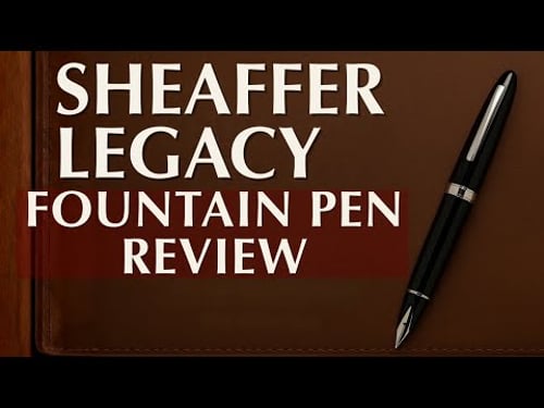 New 2025 Sheaffer Legacy Fountain Pen Review | Inlaid Nib & Wet Writer Test