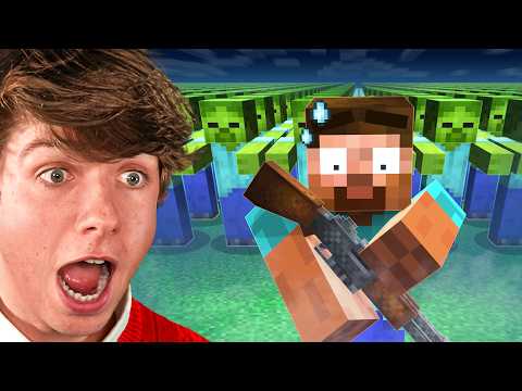 Surviving Minecraft's Largest Zombie Apocalypse
