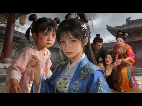 Mother dies tragically, father remarries, young girl rises up to seek revenge.