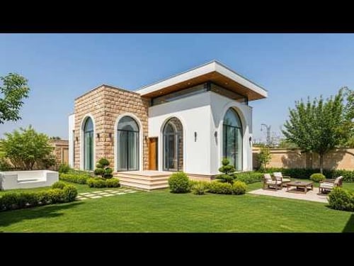 Modern Iranian Garden Tiny House | Where Persian Style Meets Modern Living