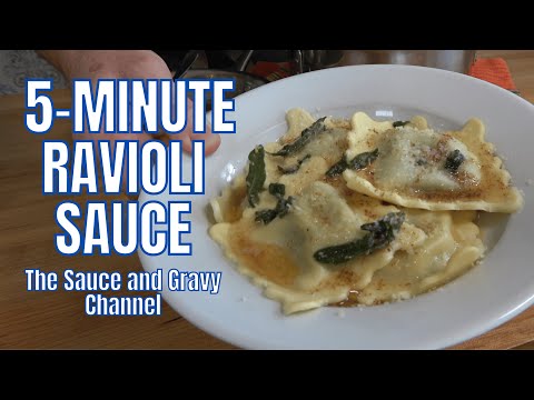 Brown Butter and Sage Sauce for Ravioli | Classic Italian Pasta Sauce (5-Minute Recipe)
