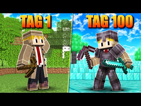 Wie REICH kann man in 100 TAGEN Minecraft werden?