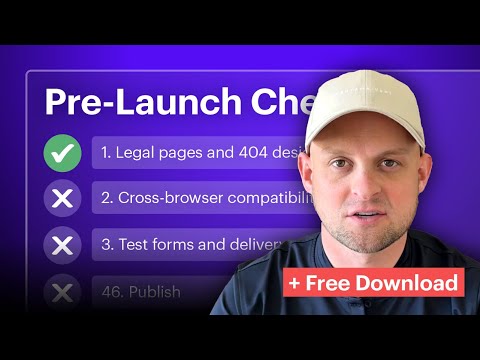 Full Website Pre-Launch Checklist (Walkthrough + Free Checklist)