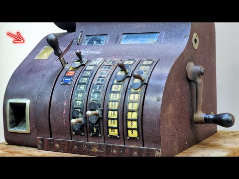 1952's "National" Cash Register Machine Restoration - Can It Still Print Receipts?