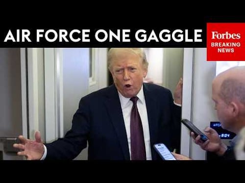 FULL VIDEO: President Trump Takes Questions From Reporters On Sunday Night AF1 Flight To JBA