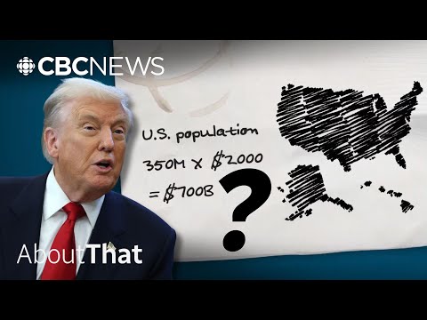 The impossible math behind Trump's $2,000 tariff rebate plan | About That