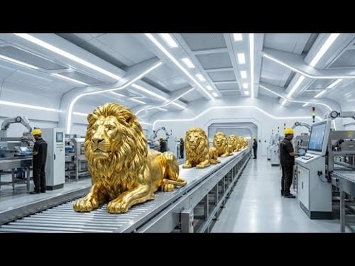 Inside Solid Gold Lion Factory Secrets Revealed