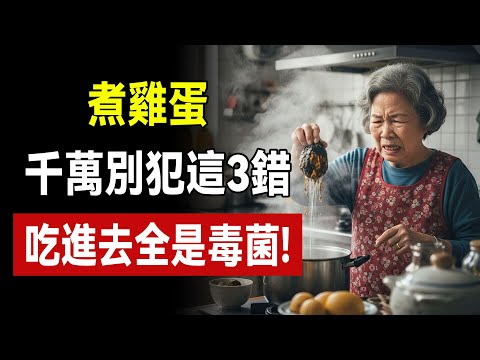 停止這樣做!煮雞蛋如果犯了這3個錯,等於給全家“喂毒”!尤其是第3個,90%的家庭每天都在做!#煮雞蛋 #食品安全 #溏心蛋
