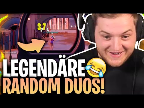 😂🤯 WIN mit GRÖßTEN NOOB im RANDOM DUO? SCHAFFEN WIR ES?! | Legendäre Random Duo Runden!