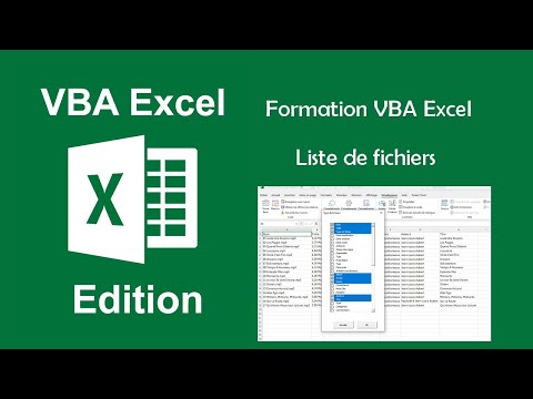 Formation VBA Excel - Liste de fichiers d'un dossier