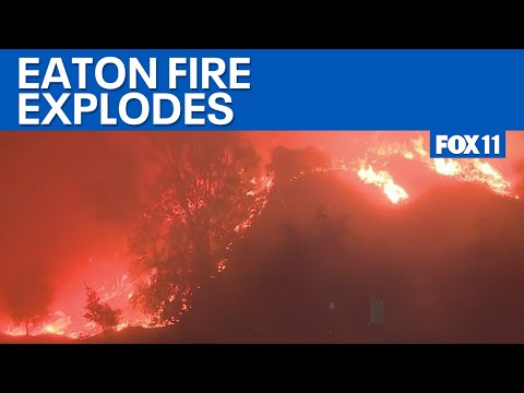 Eaton Fire explodes in Altadena; evacuations ordered