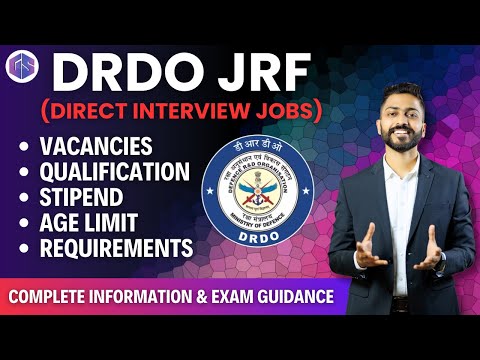 DRDO JRF Direct Interview Jobs | DRDO Notification ๐ฃ