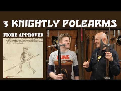 3 TOP Medieval Knightly POLEARMS, approved by Master Fiore dei Liberi
