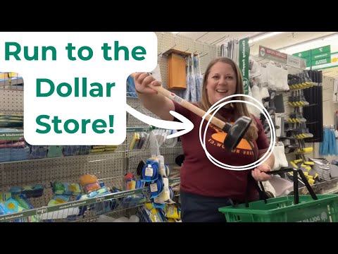 Grab a Dollar Store toilet plunger (NOT for your bathroom!)