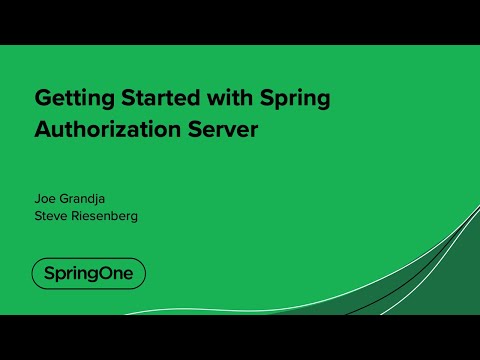 Getting Started with Spring Authorization Server