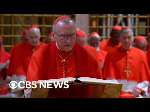 Watch: Day 1 of papal conclave, from procession into Sistine Chapel to black smoke