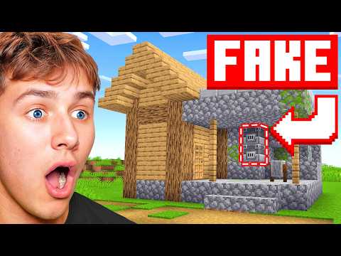 Tricking My Friends With FAKE Minecraft Structures