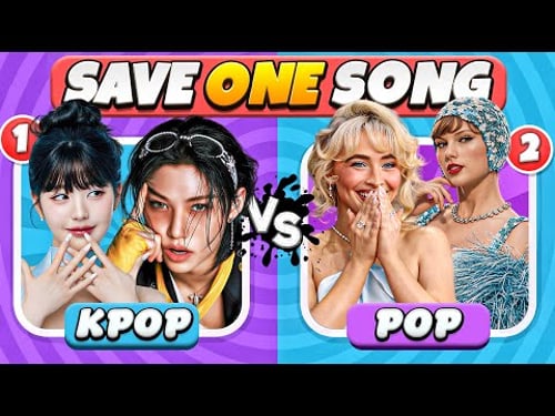 ๐ถ POP vs K-POP ๐โจ | Save One Song ๐ | Music Quiz 2025
