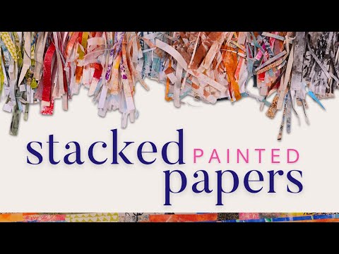 How To Layer Painted Papers For A STUNNING Mixed Media Collage