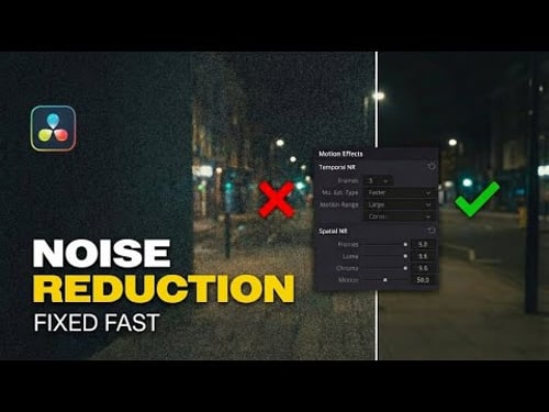 Noise Reduction made EASY in DaVinci Resolve Studio