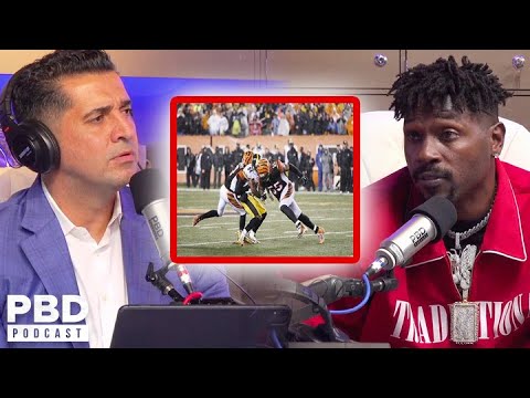 Antonio Brown Gets HEATED When Asked About CTE & Vontaze Burfict Hit