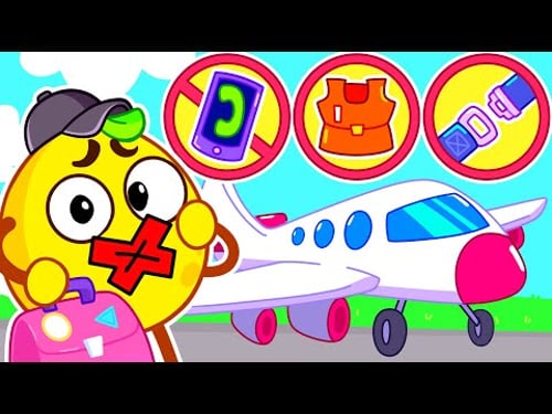 Safety Tips on the Airplane βοΈ || Kids Cartoon by Pit & Penny Stories π₯β¨ #viralvideo #song