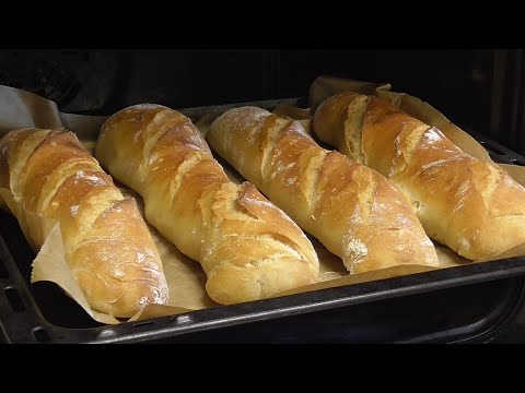 French baguettes - freshly baked on Sunday