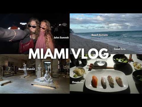 Miami Weekend Vlog | John Summit x Calvin Harris Concert, Lots of Cooking, & Beach Sunsets