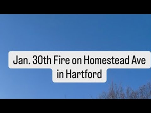 Hartford Fire Department fights blaze on Homestead Avenue