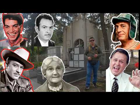 Visitando 9 TUMBAS de FAMOSOS , la tumba de Pedro infante, la tumba de Jorge negrete