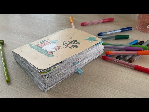 Обзор моего пятого личного дневника ЛД оформление обзор блокнотов воспоминания покупки что делать