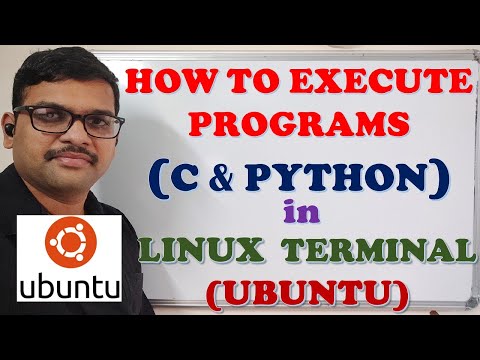 HOW TO EXECUTE PROGRAMS (C & PYTHON) IN LINUX TERMINAL (UBUNTU) || UBUNTU